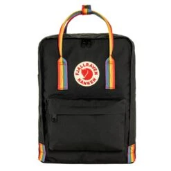Fjallraven Kanken Rainbow Black-rainbow Pattern