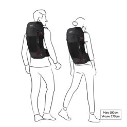 Jack Wolfskin Wolftrail 28 Recco Hiking Pack Phantom -Reisopslagwinkel image 3569