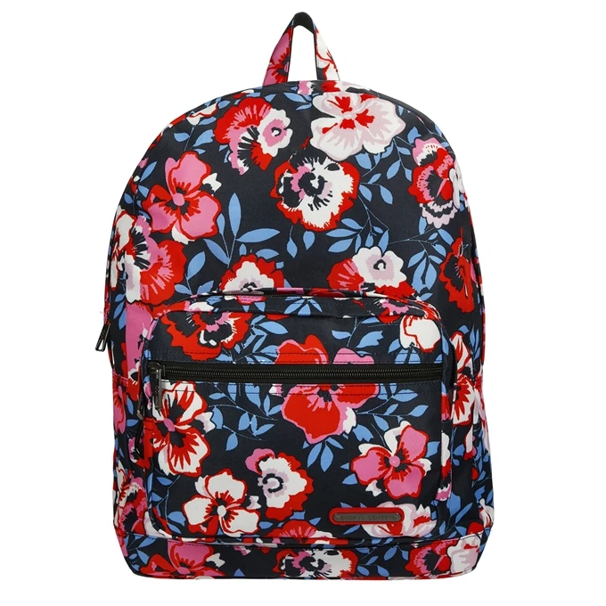 Enrico Benetti Andorra 15'' Laptop Backpack Red Pink Flower 3 Enrico Benetti Andorra 15'' Laptop Backpack Red Pink Flower