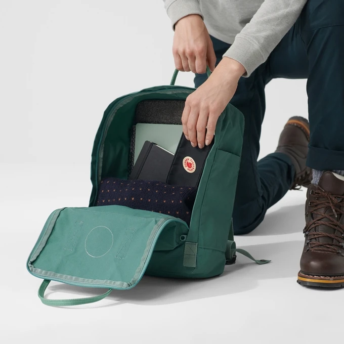 Fjallraven Kanken Rugzak Sky Blue-light Oak 10 Fjallraven Kanken Rugzak Sky Blue-light Oak - Afbeelding 8