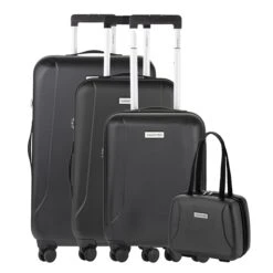 CarryOn Skyhopper 4-Delige Kofferset Beautycase/S/M/L Black