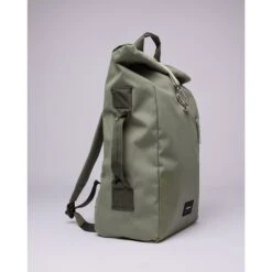 Sandqvist Dante Vegan Backpack Clover Green -Reisopslagwinkel image 4325
