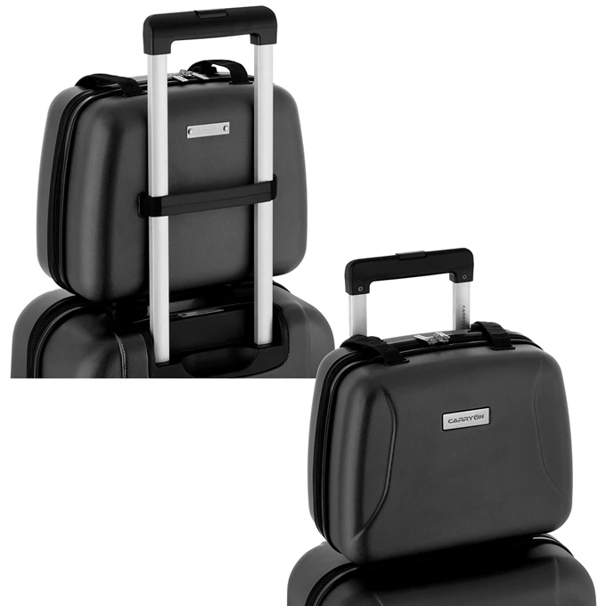 CarryOn Skyhopper 4-Delige Kofferset Beautycase/S/M/L Black 8 CarryOn Skyhopper 4-Delige Kofferset Beautycase/S/M/L Black - Afbeelding 6