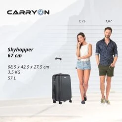 CarryOn Skyhopper 4-Delige Kofferset Beautycase/S/M/L Black 30 CarryOn Skyhopper 4-Delige Kofferset Beautycase/S/M/L Black -Reisopslagwinkel image 439