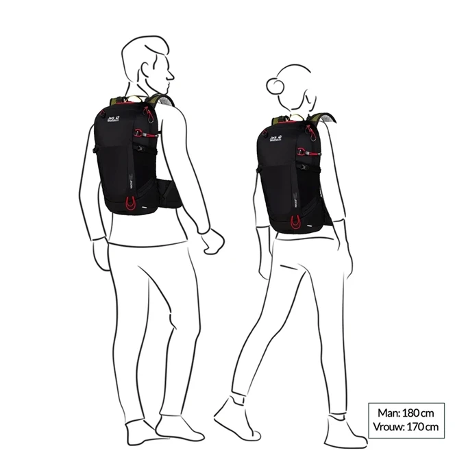 Jack Wolfskin Wolftrail 22 Recco Hiking Pack Phantom 4 Jack Wolfskin Wolftrail 22 Recco Hiking Pack Phantom - Afbeelding 2