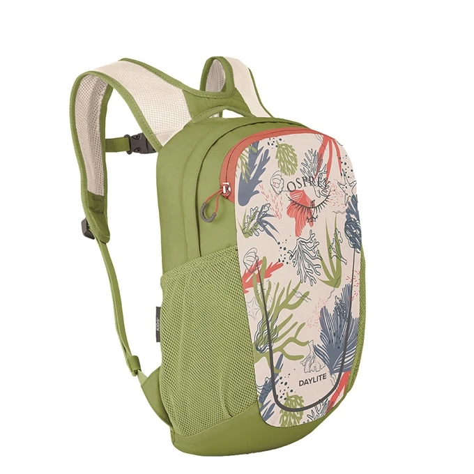 Osprey Daylite Kids Backpack Coral Life Print Green 3 Osprey Daylite Kids Backpack Coral Life Print Green