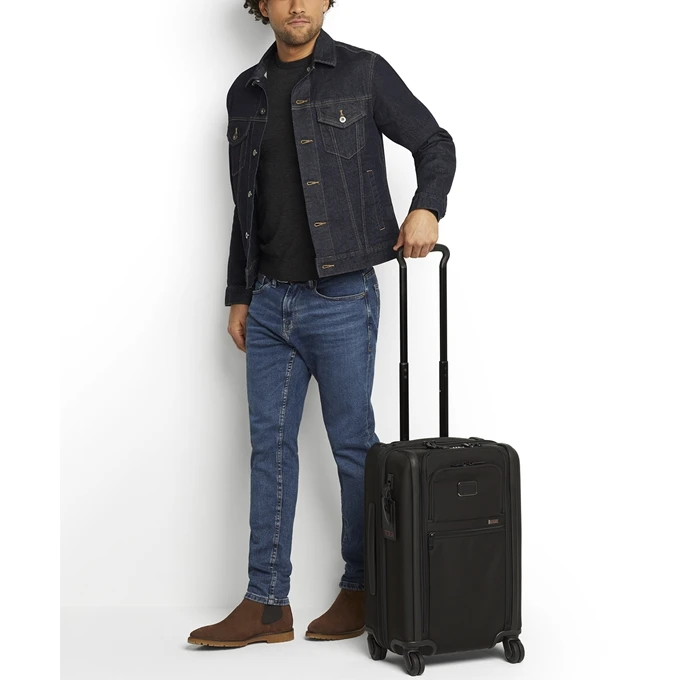 Tumi Alpha International Expandable 4 Wheel Carry-On Black 4 Tumi Alpha International Expandable 4 Wheel Carry-On Black - Afbeelding 2