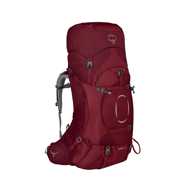 Osprey Ariel 55 Womens Backpack M/L Claret Red 3 Osprey Ariel 55 Womens Backpack M/L Claret Red