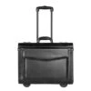 Dermata Business Leather Pilottrolley Zwart -Reisopslagwinkel image 576