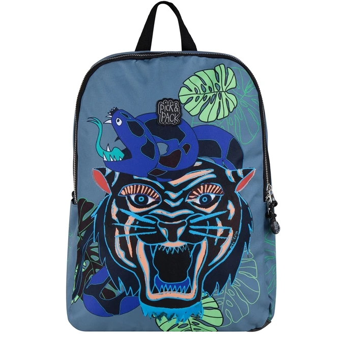 Pick & Pack Dangerous Cat AOP Backpack L Jeans Blue 3 Pick & Pack Dangerous Cat AOP Backpack L Jeans Blue