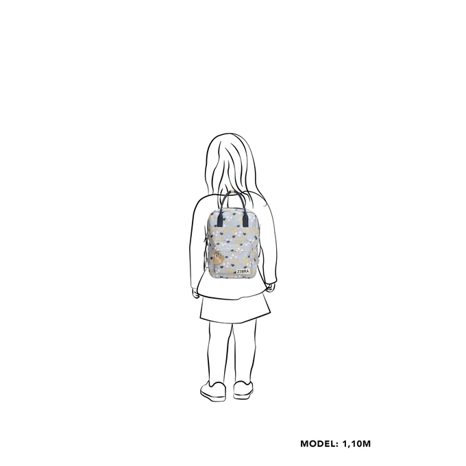 Zebra Trends Girls Rugzak Flower Lila 4 Zebra Trends Girls Rugzak Flower Lila - Afbeelding 2