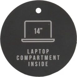 Enrico Benetti Nairobi Rugtas 14" Verborgen Spin 13 Enrico Benetti Nairobi Rugtas 14" Verborgen Spin -Reisopslagwinkel image 6163