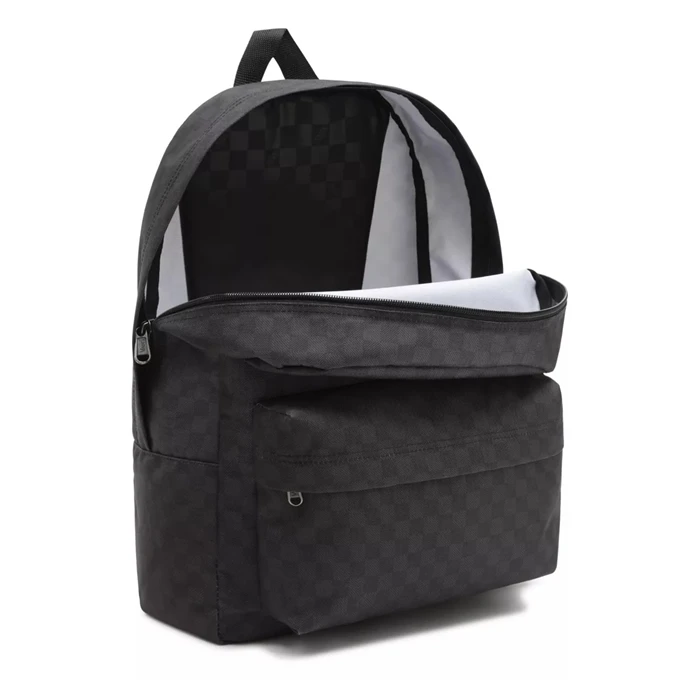 Vans Old Skool Check Backpack Black/charcoal 6 Vans Old Skool Check Backpack Black/charcoal - Afbeelding 4