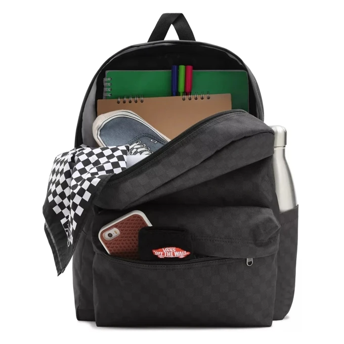 Vans Old Skool Check Backpack Black/charcoal 7 Vans Old Skool Check Backpack Black/charcoal - Afbeelding 5