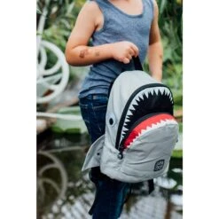 Pick & Pack Shark Shape Backpack S Grey -Reisopslagwinkel image 6231