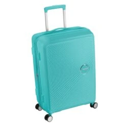 American Tourister Soundbox Spinner 67 Expandable Poolside Blue -Reisopslagwinkel image 677