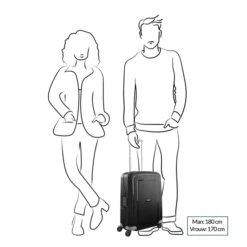 Samsonite S'Cure 4-Delige Kofferset 55/55/69/75 Dark Blue -Reisopslagwinkel image 774