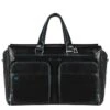 Piquadro Blue Square Duffel Bag Black -Reisopslagwinkel image 7740
