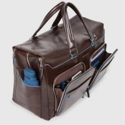 Piquadro Blue Square Duffel Bag Black -Reisopslagwinkel image 7743