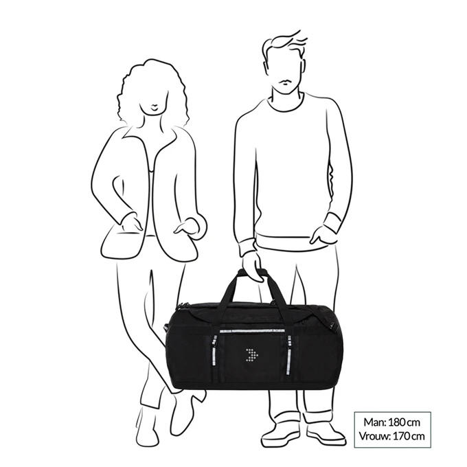 Travelbags The Base Duffle Backpack L Blue 6 Travelbags The Base Duffle Backpack L Blue - Afbeelding 4