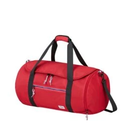 American Tourister Upbeat Duffle Zip Red -Reisopslagwinkel image 8076