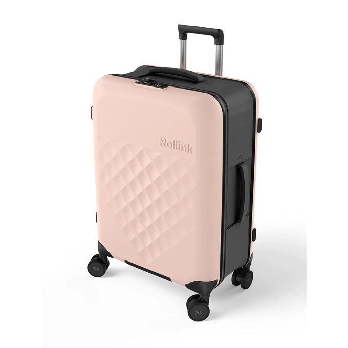 Rollink Vega 360 Opvouwbare Medium Koffer 4w Rose Smoke 8 Rollink Vega 360 Opvouwbare Medium Koffer 4w Rose Smoke - Afbeelding 6