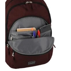 Travelite Basics Backpack Melange Bordeaux -Reisopslagwinkel image 8950