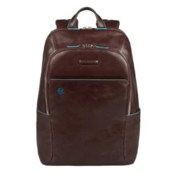 Piquadro Blue Square Backpack Mahogany