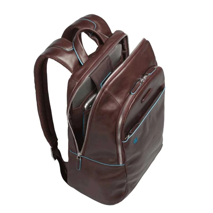 Piquadro Blue Square Backpack Mahogany 4 Piquadro Blue Square Backpack Mahogany - Afbeelding 2