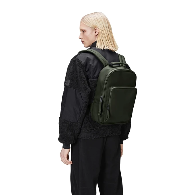 Rains Book Daypack W3 Green 4 Rains Book Daypack W3 Green - Afbeelding 2
