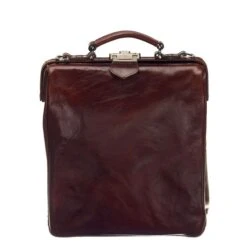 Mutsaers On The Bag Leather Backpack Donkerbruin