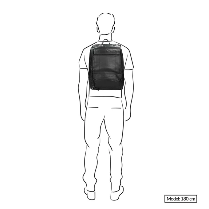 The Chesterfield Brand Rich Laptop Backpack Black 4 The Chesterfield Brand Rich Laptop Backpack Black - Afbeelding 2