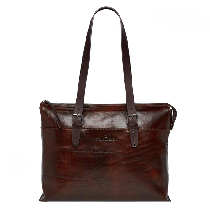 Castelijn & Beerens Rien Laptop Schoudertas 15.4'' RFID Cognac 3 Castelijn & Beerens Rien Laptop Schoudertas 15.4'' RFID Cognac
