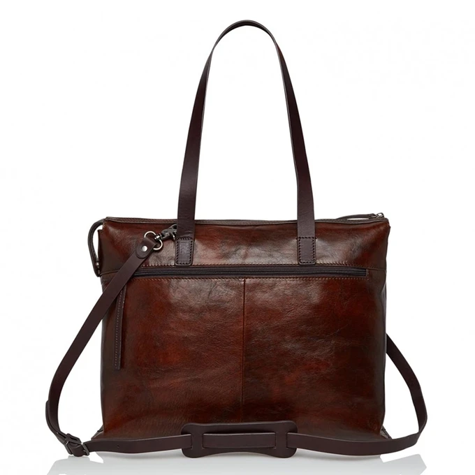 Castelijn & Beerens Rien Laptop Schoudertas 15.4'' RFID Cognac 5 Castelijn & Beerens Rien Laptop Schoudertas 15.4'' RFID Cognac - Afbeelding 3