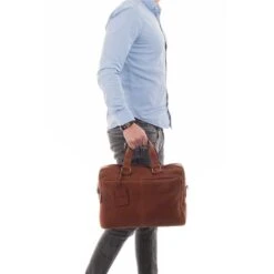 Burkely Antique Avery Workbag 15.6" Cognac -Reisopslagwinkel image 9803