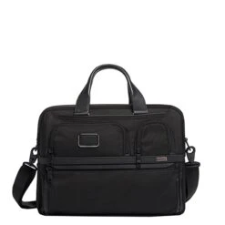 Tumi Alpha Expandable Organizer Laptop Brief Black