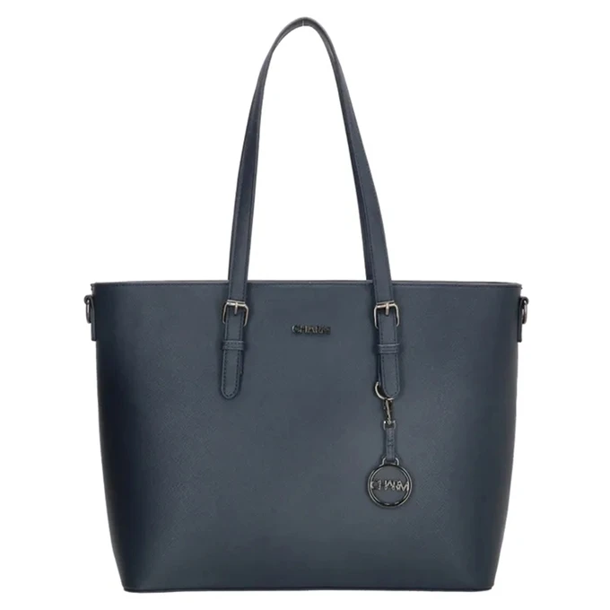 Charm London Birmingham Shopper 15.6 Inch Blauw 5 Charm London Birmingham Shopper 15.6 Inch Blauw - Afbeelding 3