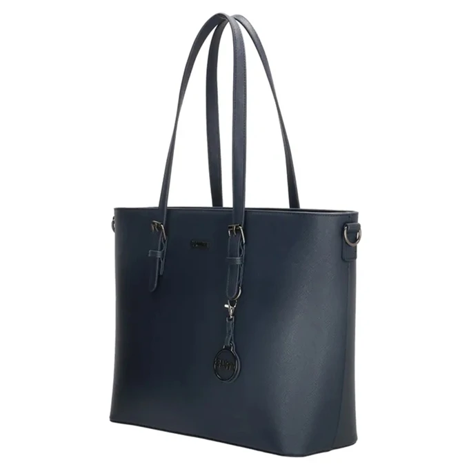 Charm London Birmingham Shopper 15.6 Inch Blauw 6 Charm London Birmingham Shopper 15.6 Inch Blauw - Afbeelding 4